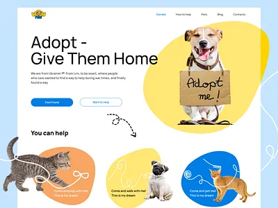 Pet Shelter design ui