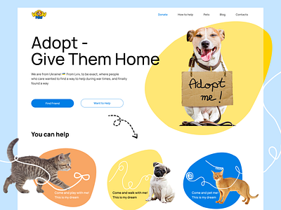 Pet Shelter design ui