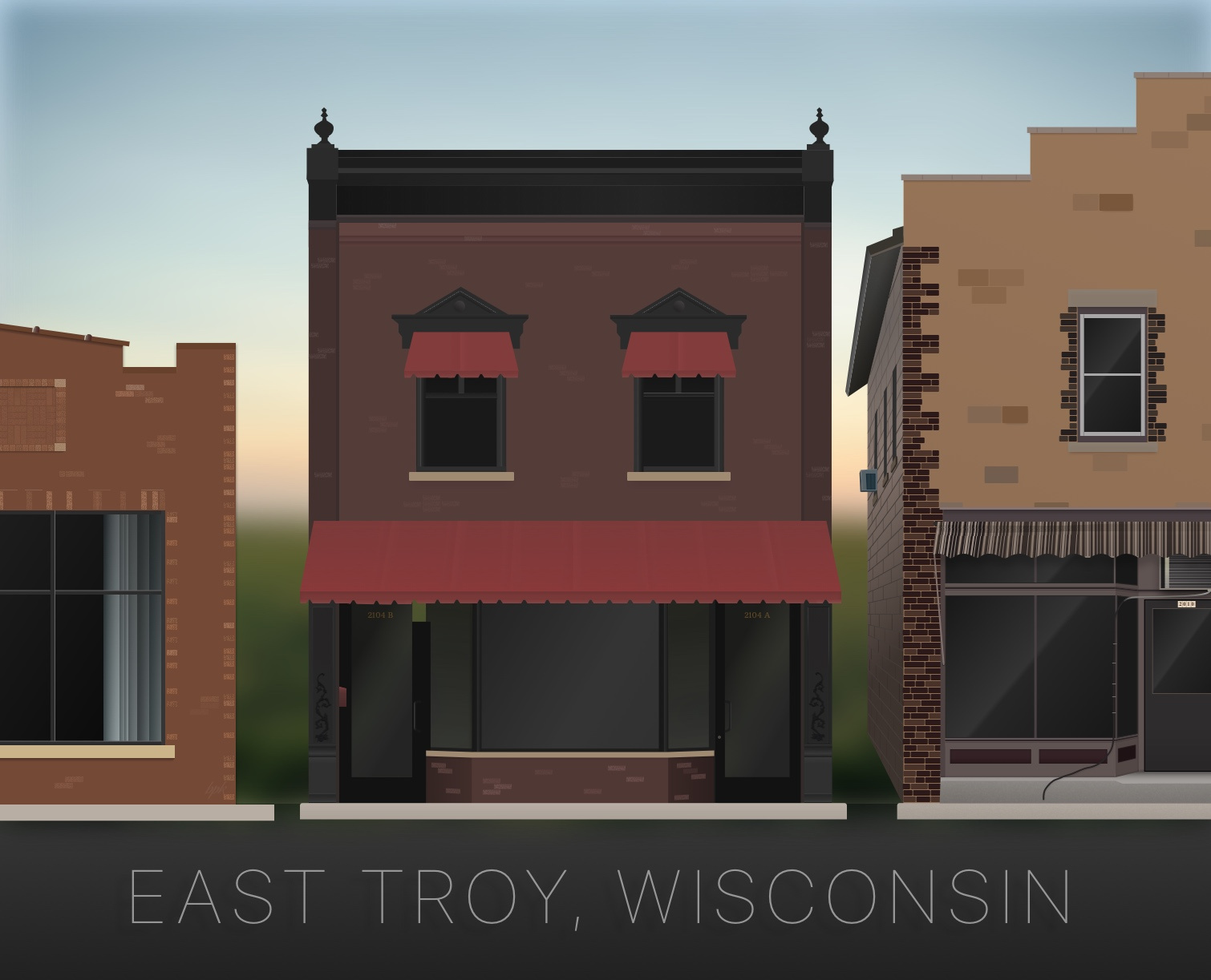East Troy Architecture architecture buildings easttroy sketch vector wisconsin