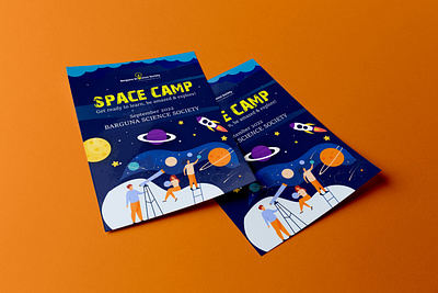 Space Camp Flyer Design branding brochure design flyer graphic design illustration vector
