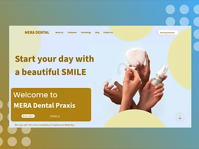 MERA Dental Praxis 3d animation branding clink dental dentist design dr graphic design illustration logo motion graphics praxis vector