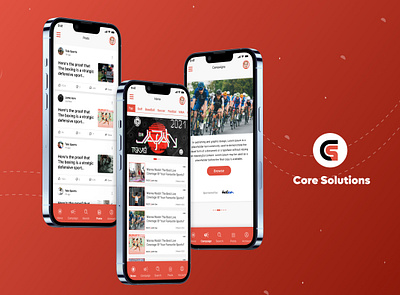 Sport News App ui design app design app ui design branding graphic design illustration modern ui trends new ui new ui trends news app ui sport app top trends top ui trends ui ui ux design