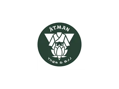 Ātman Yoga & BJJ bjj branding ghee gi jiu jitsu logo lotus uniform yoga