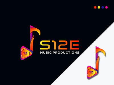 Modern Music Gradient logo. brand logo branding business logo design gradient graphic graphic design icon illustration logo minimal modern type typography ui uniqque unique vector vector art
