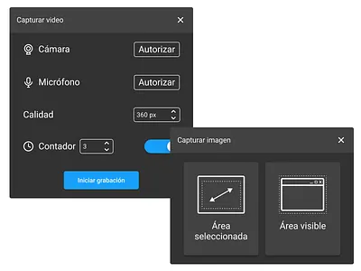 Capture image & video functionality design illustration ui ux