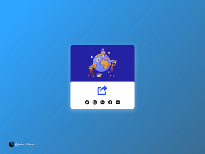 Social Media Share app branding dailyui design graphic design illustration logo ui ux vector