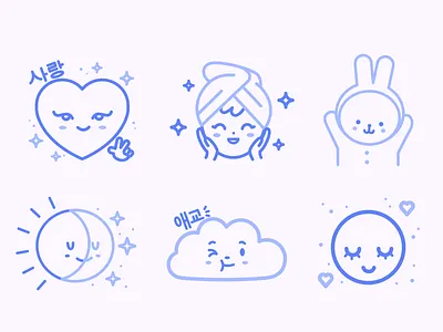 K-Beauty graphic design icons illustration k beauty skincare