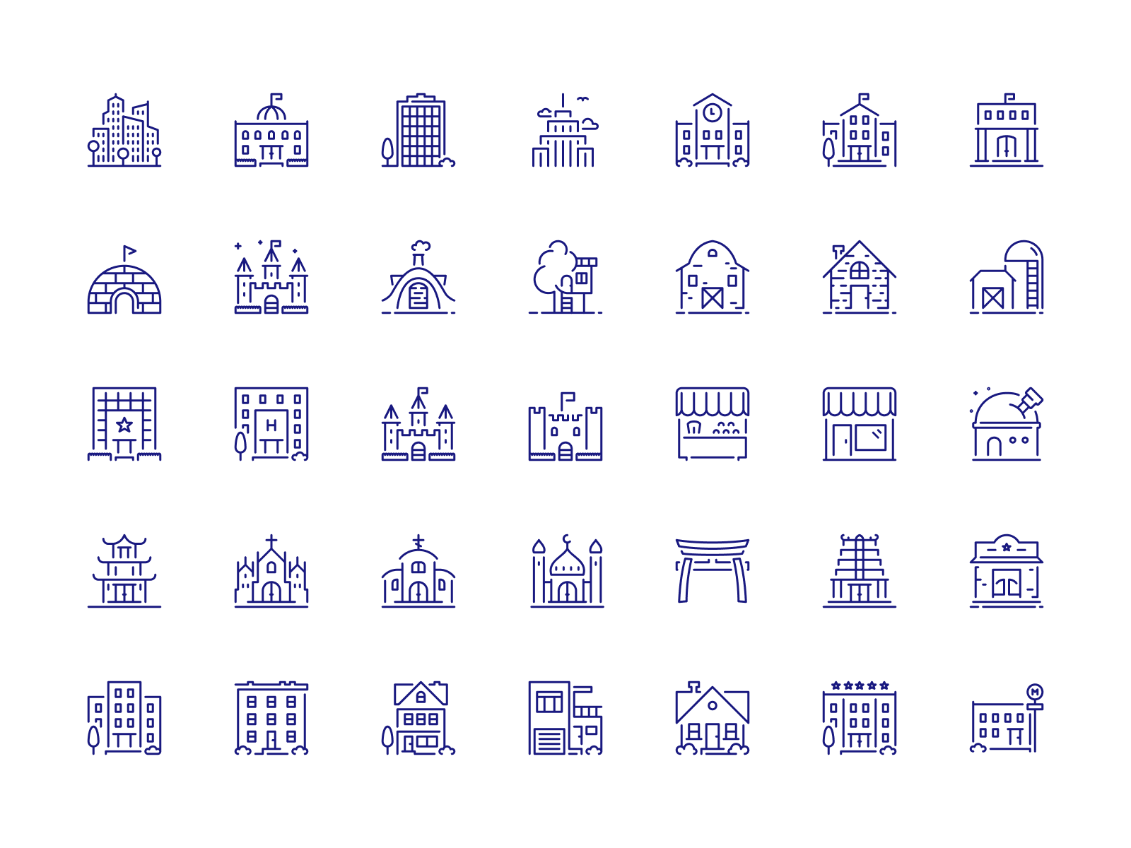 Example of 30 Custom Iconography For Your Brand
