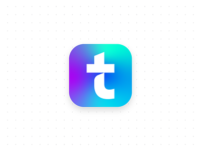 Tumblr App Icon app blog brand branding colorful icon identity letter t logo modern simple social media t letter tumblr