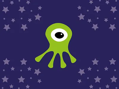 Alien glazing the stars!!! adobe illustrator alien branding curvature tool design graphic design illustration interaction design logo product design ui ux