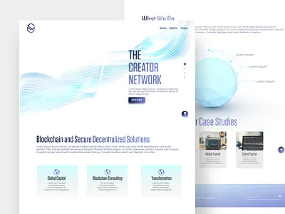 Blockchain and decentralized website | landing & about us bitcoin blockchain crypto decentralize landing tether ui ux