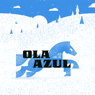 Ola Azul book cover geometric design geometry grid horse illustration logo design texture typography winter