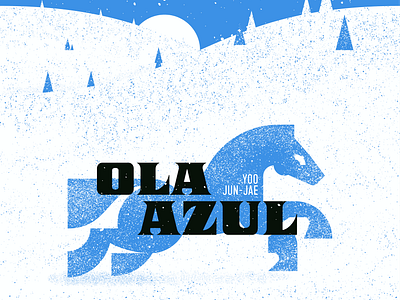 Ola Azul book cover geometric design geometry grid horse illustration logo design texture typography winter