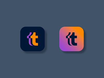 Tumblrswift app icon lettring logo monogram socialmedia t typography