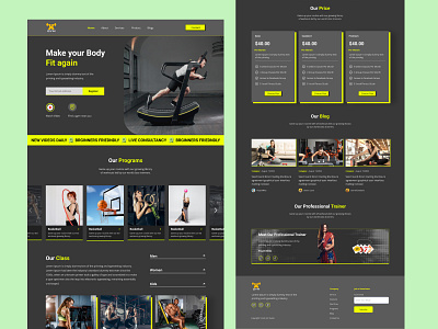 Fitness Landing page branding design figma fitness home fitness home page fitness home page ui design fitness landing page fitness landing page ui fitness landing page ui design fitness web fitness website fitness website design home page ui design landing page ui ui design ui ux web design website design website ui