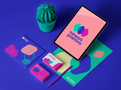 Network Prishtina Brand Identity brand brandidentity branding bright color colorismore colors colorshapes design identity illustration logo network pattern prishtin shapes vector vivid