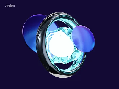 3D abstract illustration 3d abstract blender branding graphic design illustration