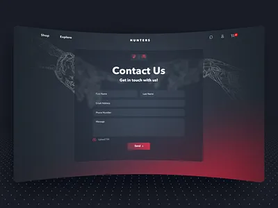 Contact Us page UI | Contact us form UI design contact form contact us contact us form form landing ui ux