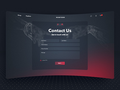 Contact Us page UI | Contact us form UI design contact form contact us contact us form form landing ui ux