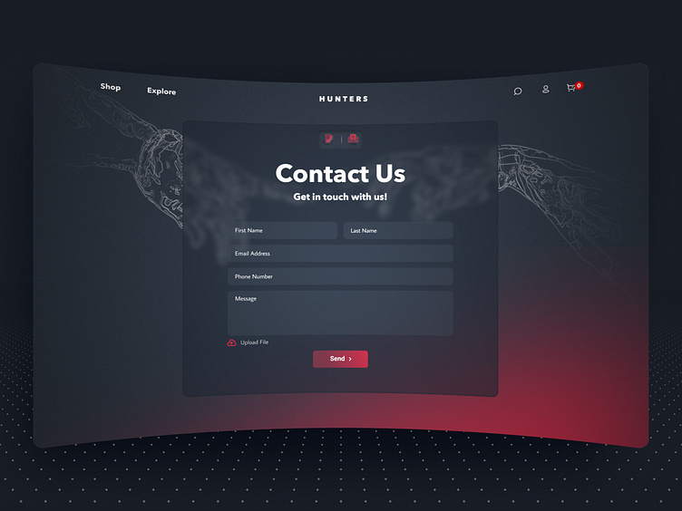 Contact Us page UI | Contact us form UI design by Mahsa Nasiri on Dribbble