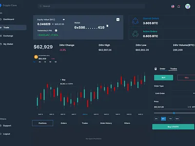 CryptoCove design branding crypto design illustration ui uiux