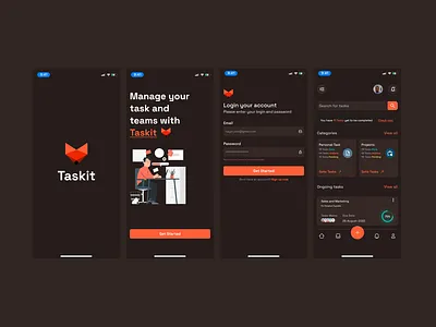 Task Management mobile app branding design graphic design illustration product design ui uiux