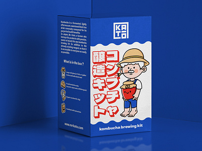 Kombucha Brewing Kit - Branding art branding creative cute design designer drink graphic graphiste homemade identity illustration japan kanji kawaii kit kombucha logo minimalist packaging