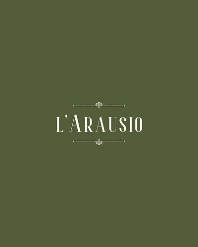 L'Arausio brand branding design graphic design logo logo design typography