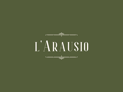 L'Arausio brand branding design graphic design logo logo design typography