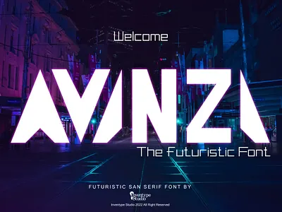 AVANZA - Futuristic Display San amazing font clean cool cool font font font for logo future font futuristic font modern font music font neon font night font robot font san serif san serif cool font simple sophistication square font typeface urban font