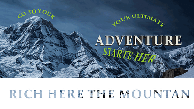 adventure adventure destore graphic design mountan photoshop prespective snow world