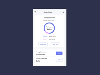 Chrome Extension for Crypto Staking branding crypto design ui uiux