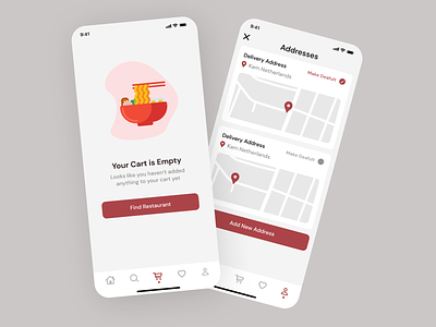 Food Delivery App delivery designer experience food interface ui user ux