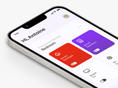 Smart Home Application (Concept) application colors concept design figma home home application light mobile mobile design smart smart application smart home ui ui design uiux