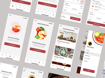 Food Delivery App app concept delivery experience food interface landing page ui user ux web design