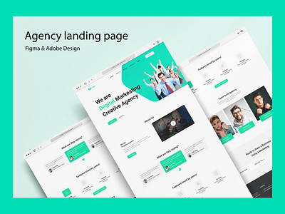 Agency Landing page Design agency dailyui landing page ui userexperience userinterface webdesign