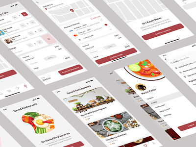 Food Delivery App app concept delivery designer experience food interface landing page ui user ux