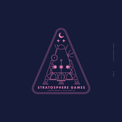 Stratosphere Games Berlin branding color design flat graphic design illustration purple