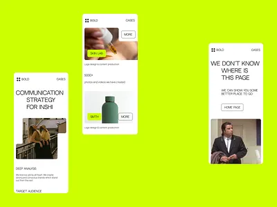 BOLD | website for creative agency mobile adaptive figma like mobile responsive ui uiux user interface design ux web design web site webdesign website