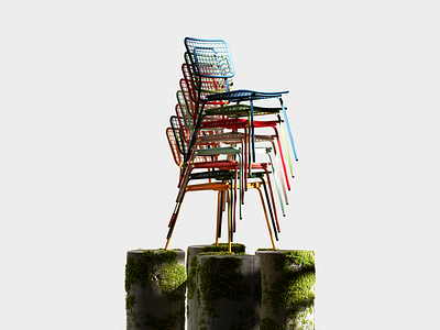 Opla Outdoor Chair - 3D Project 3d 3d render c4d chair cinema cinema4d design furniture graphic design opla render