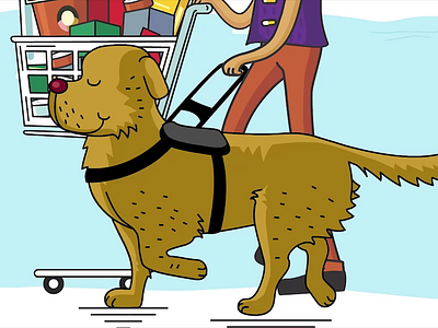 CNIB - Guide Dogs 2d animation 2d illustration animation art character character animation drawing illustration storytelling testimonial video
