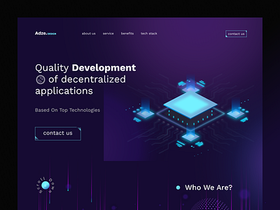 Adze.Desing dev - Web design animation bitcoin blockchain crypto cryptocurrency ethereum landing landing page nft ui ux web web design webdesign website website design