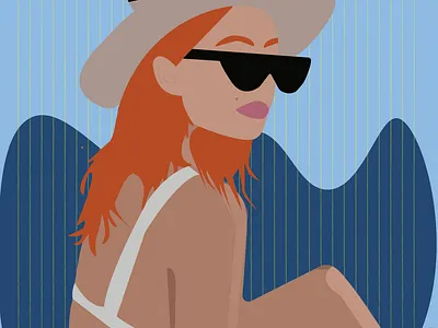 Italian girl - Minimalist approach to nationality and aesthetic design graphic design illustration vector