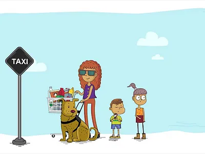 CNIB- Guide Dogs 2d animation 2d illustration animation art character character animation drawing illustration storytelling