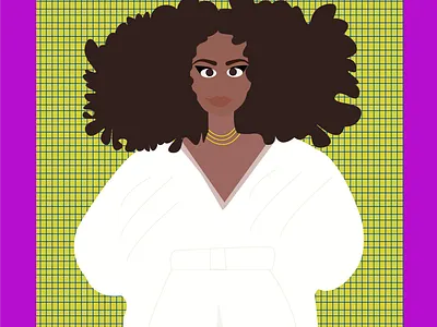 African girl - Minimalist approach to nationality and aesthetic design graphic design illustration