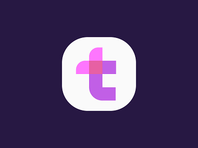 Tumbler App Icon app app icon branding connect creative heat icon icon design letter t logo love minimal share t tumblr ui