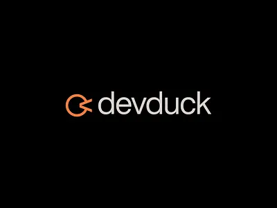 Devduck logo badge brand branding design dev duck logo minimalist monogram