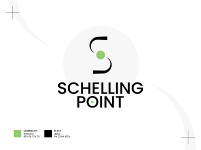 Schelling Point logo game theory logo geometric logo minimalist schelling schelling point