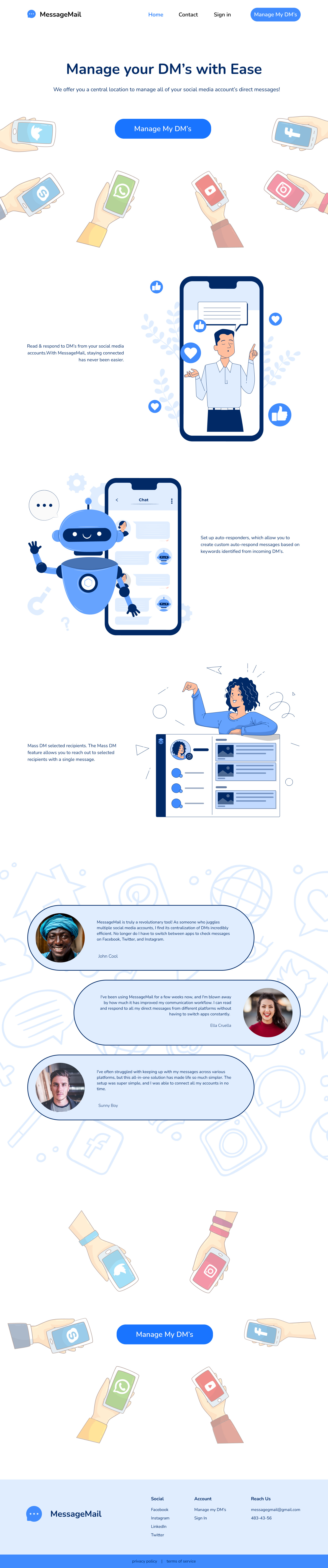 DM's messages by Andrew on Dribbble