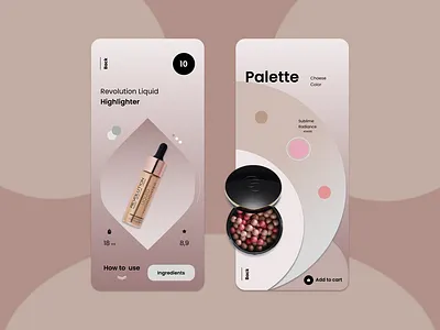 Skincare App 3d animation app graphic design logo makeup mobile motion graphics skincare ui vector